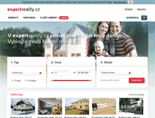 Tablet Screenshot of expertreality.cz